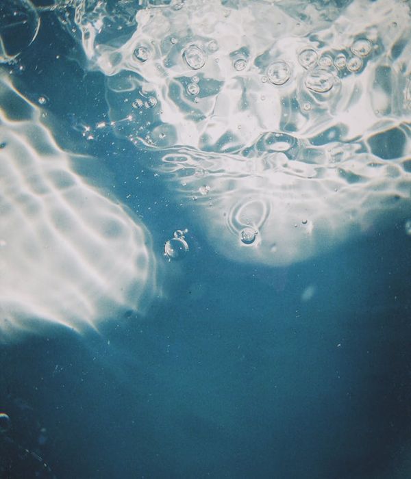 Abstract blue light waves representing focus and clarity